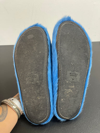 Marni Blue Fussbet Slip Ons (USED)