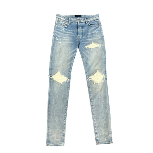 Amiri MX1 Jeans White Cuts