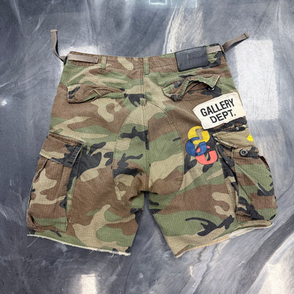 Gallery Dept. Camo Multi Color Patch Shorts