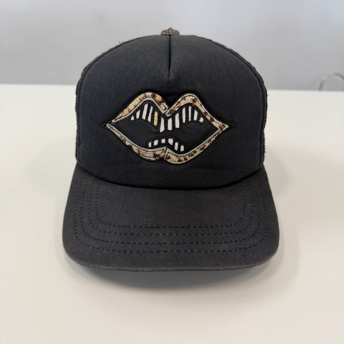Chrome Hearts Matty Boy Leopard Chomper Patch Hat