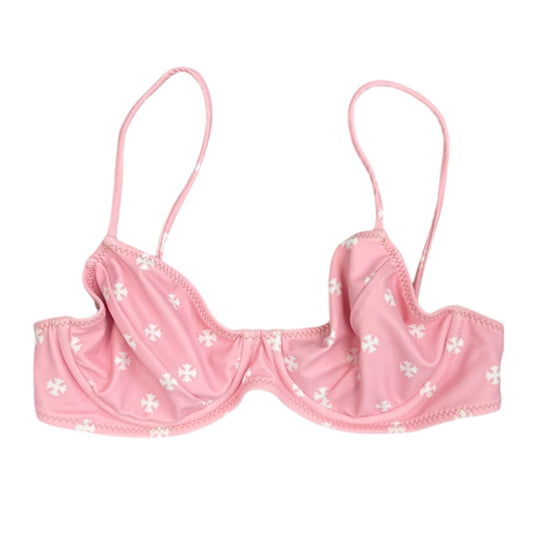 Chrome Hearts x Dipped In Blue Pink Cross Bikini Top