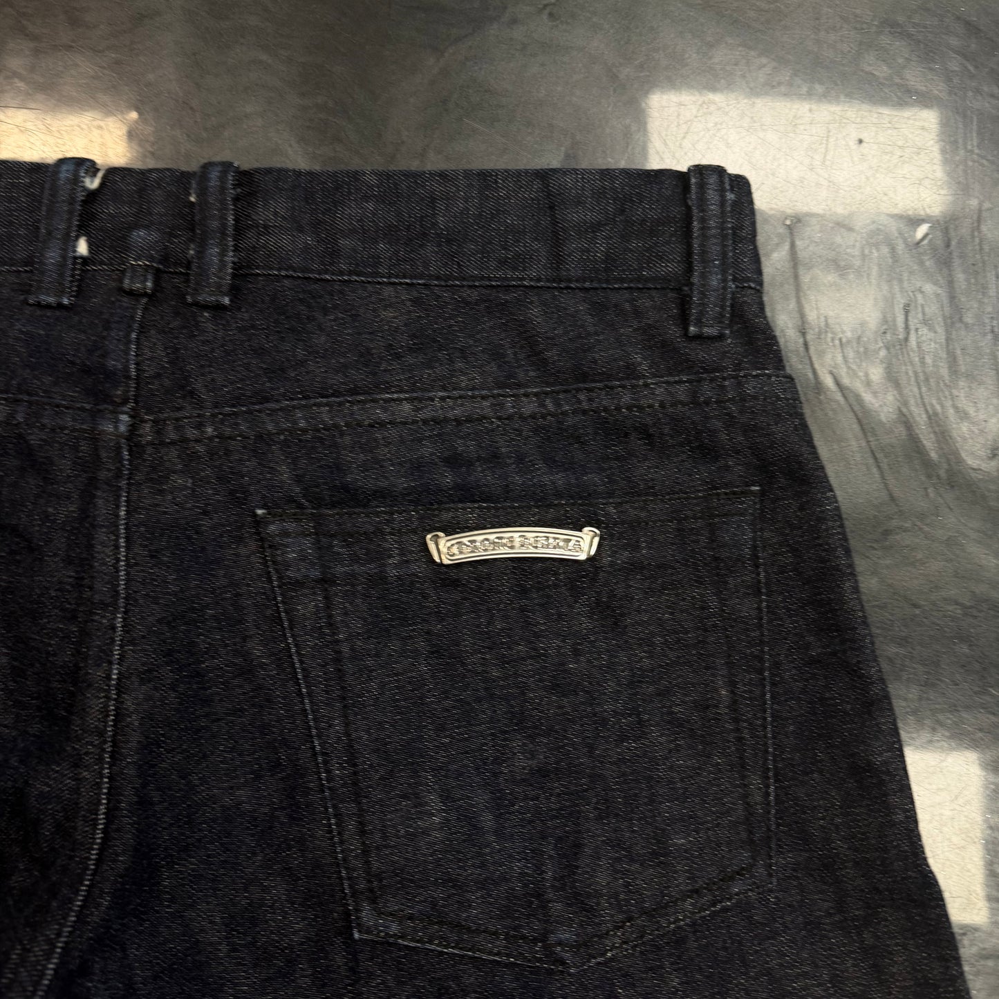 Chrome Hearts Plain Raw Denim Jeans