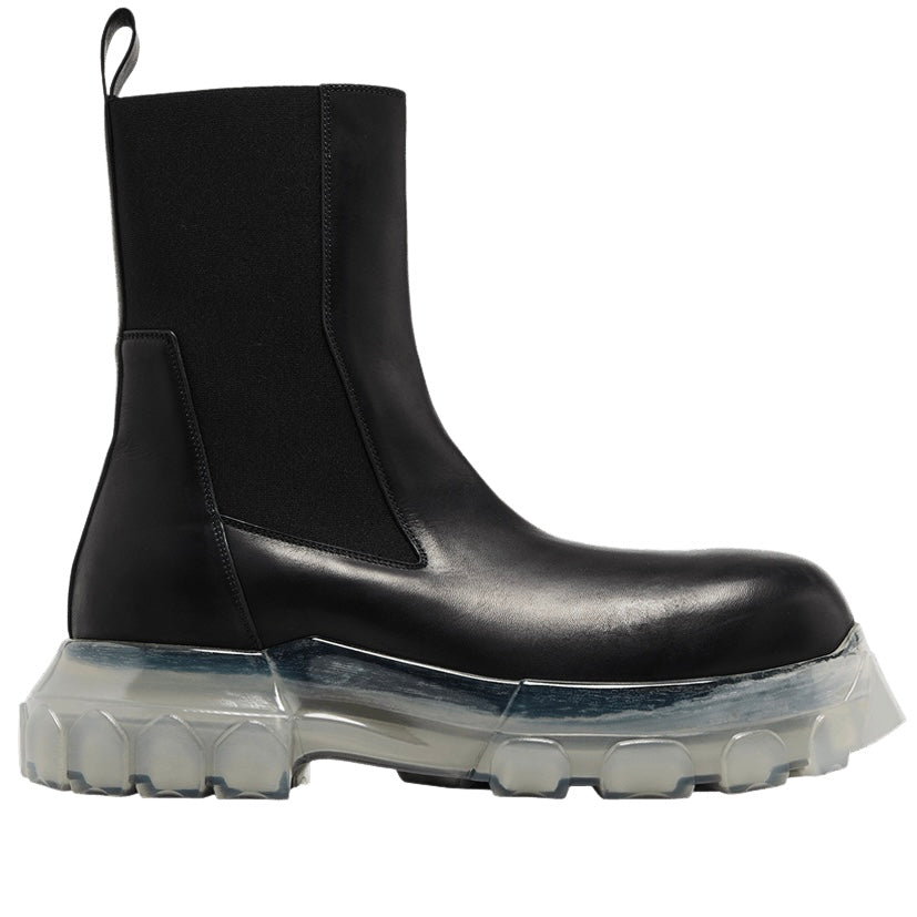 Rick Owens Beatle Bozo Tractor Black Clear (Used)(No Box)