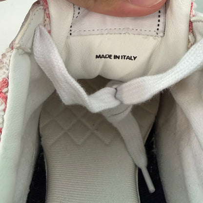 Chanel CC Logo Sneaker Ecru Pink Tweed (USED NO BOX)