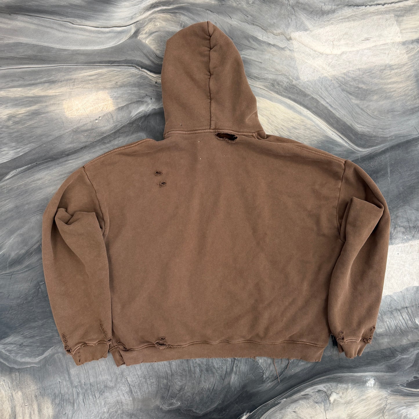 Paly Hollywood Yarn Logo Hoodie Brown