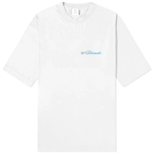 VETEMENTS ONLY VETEMENTS TEE WHITE