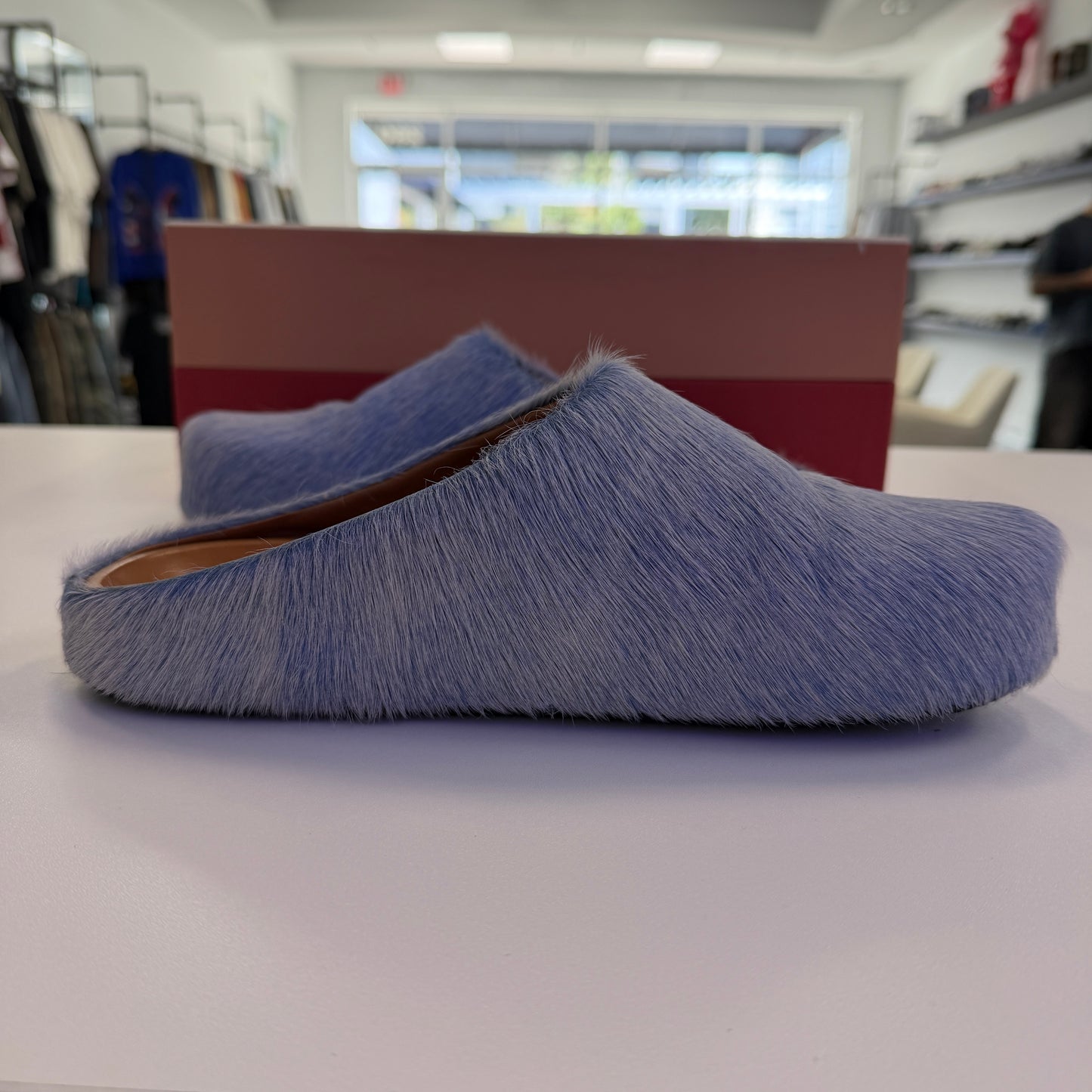 Marni Fussbett Sabot Mules Blonde Blue (USED)
