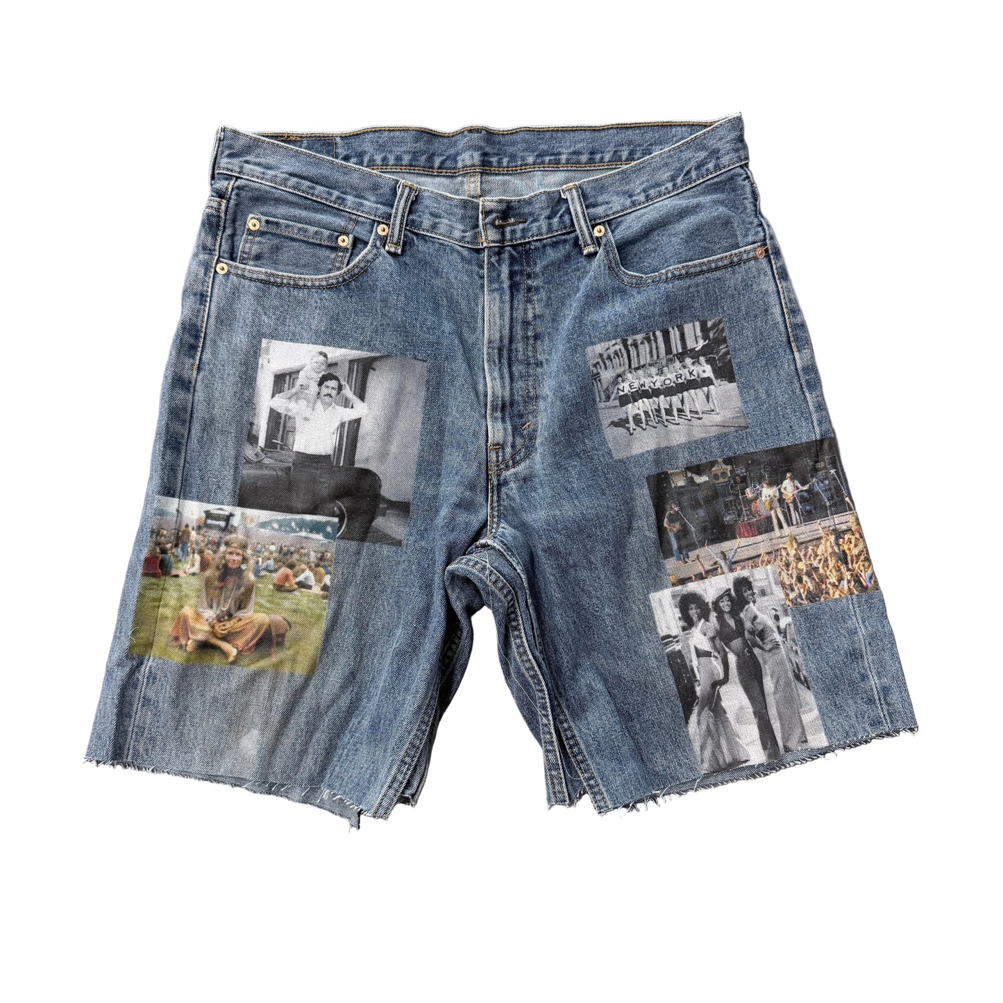 Geek Boyz Global Patch Denim Shorts