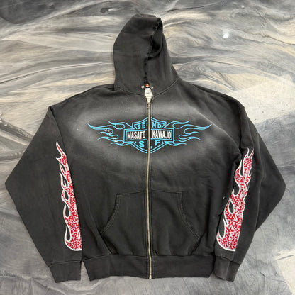 Secnd slf x Masato Masato Kawajo Firestorm Vintage Hoodie