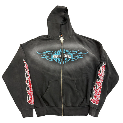 Secnd slf x Masato Masato Kawajo Firestorm Vintage Hoodie