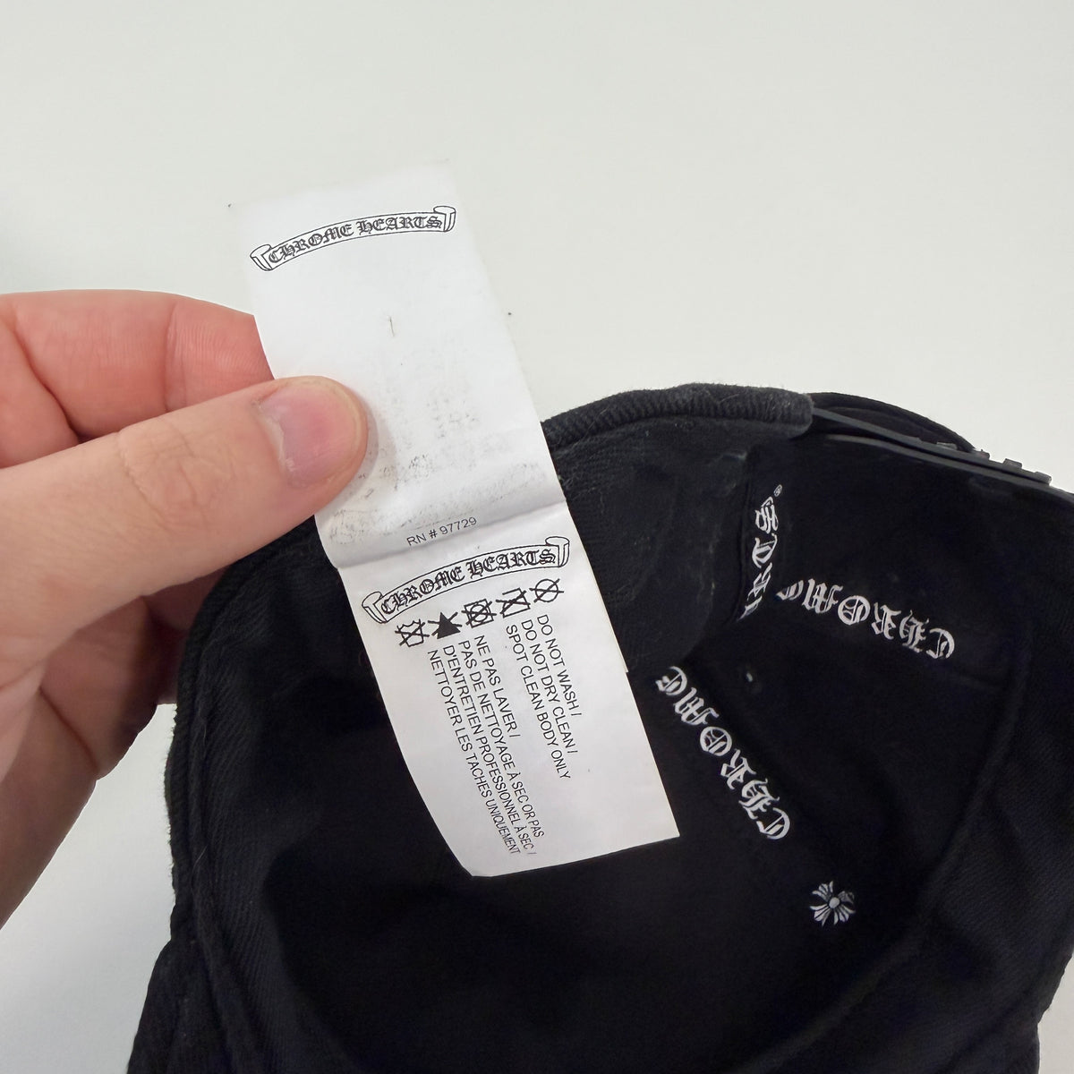 Chrome Hearts Vertical Logo Black Hat