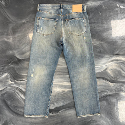 Acne Studios 2003 Detroit Distressed Cropped Denim Jeans  ￼