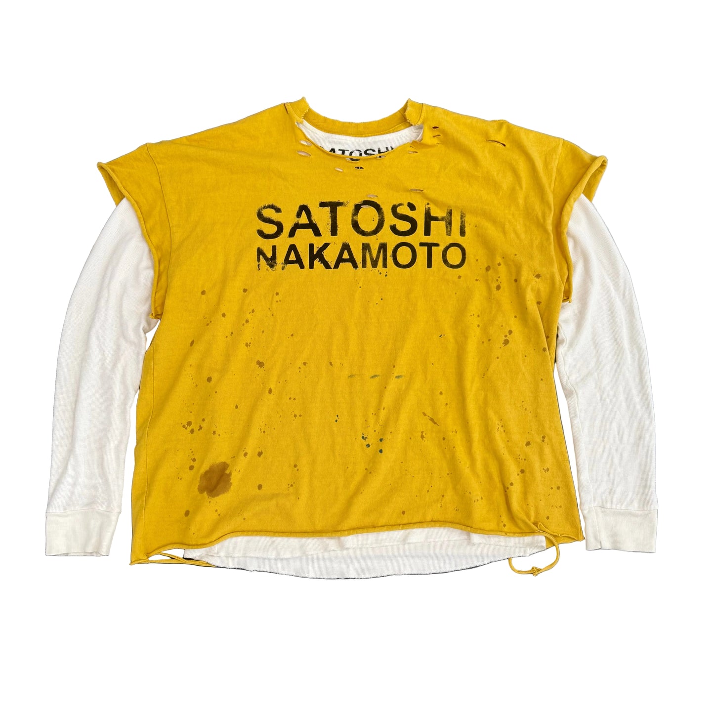 Satoshi Nakamoto Luke Tee Thermal Yellow