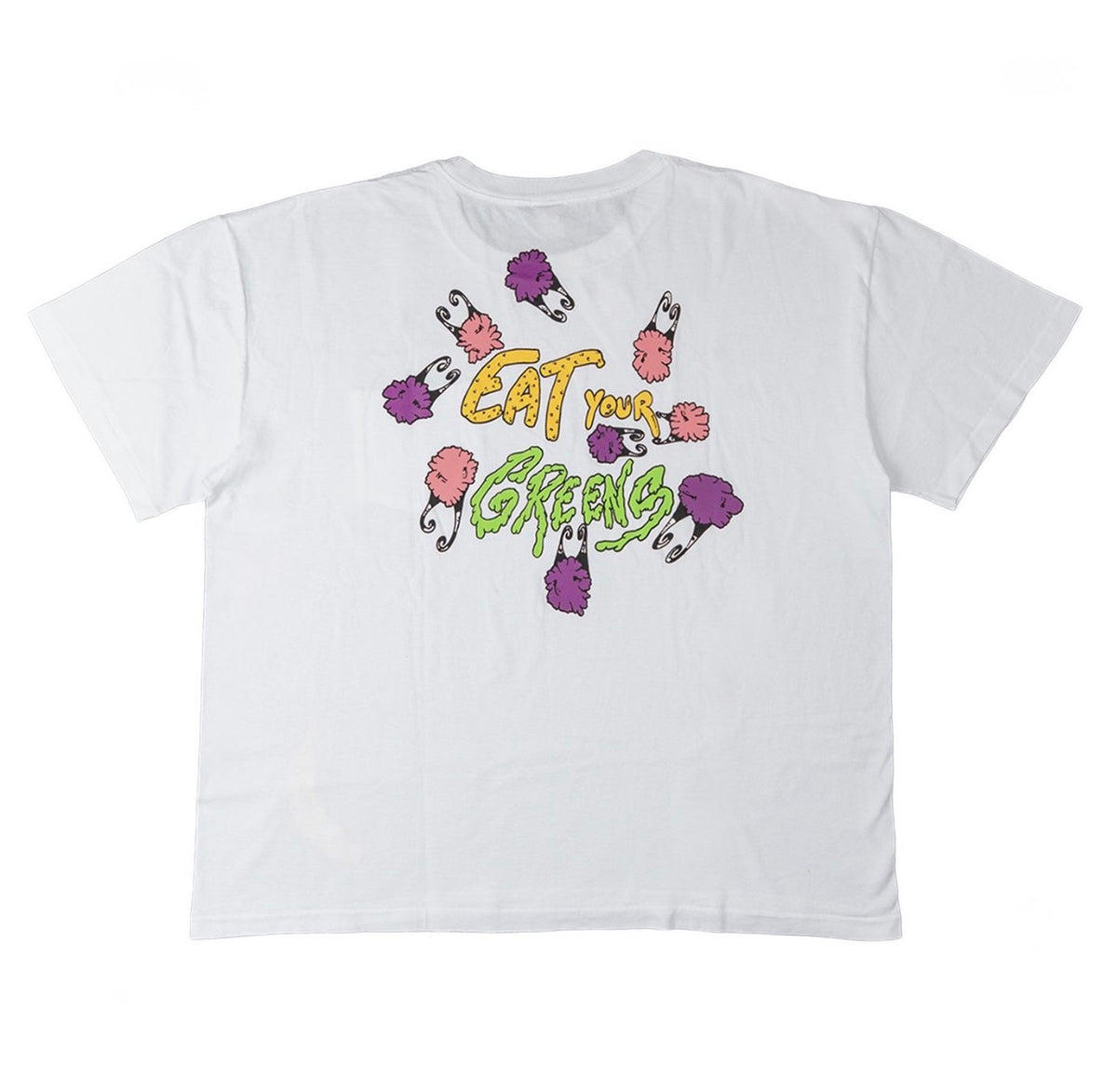 Matty Boy Anti Promo Eat Your Greens Logo Tee Shirt White - view 2