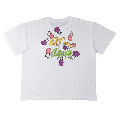 Matty Boy Anti Promo Eat Your Greens Logo Tee Shirt White - view 2