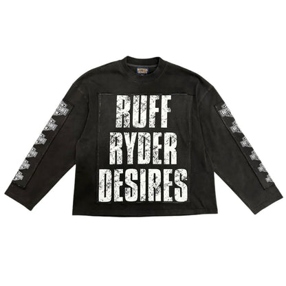 Bottega Desires Ruff Ryder Black Longsleeve Tee