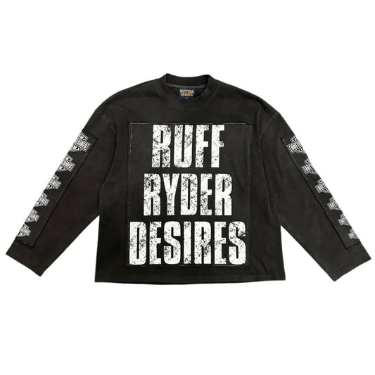 Bottega Desires Ruff Ryder Black Longsleeve Tee
