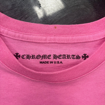 Chrome Hearts Scroll Logo Pocket Tee 'Pink/Blue'