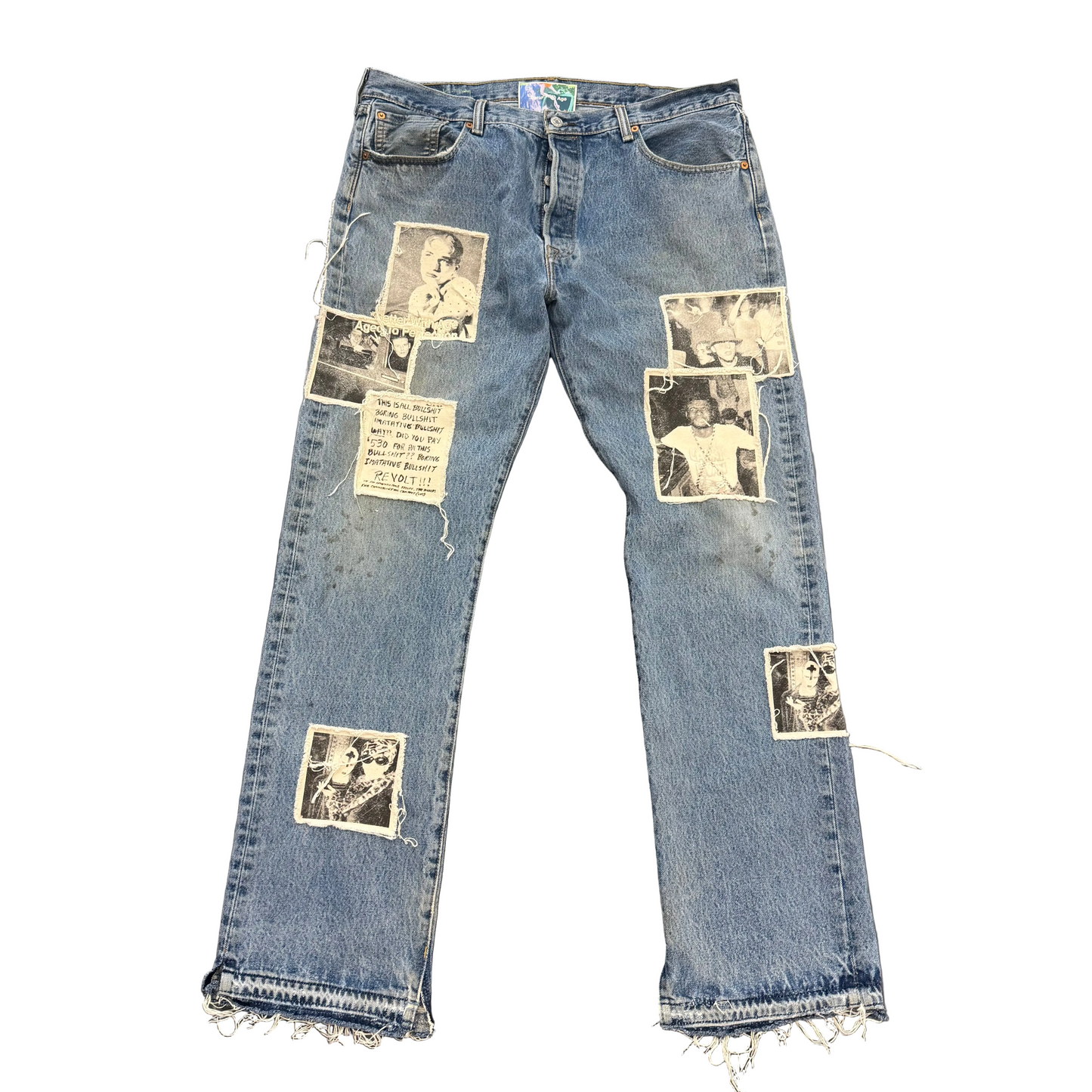Better With Age Revolt Patchwork Denim Jeans