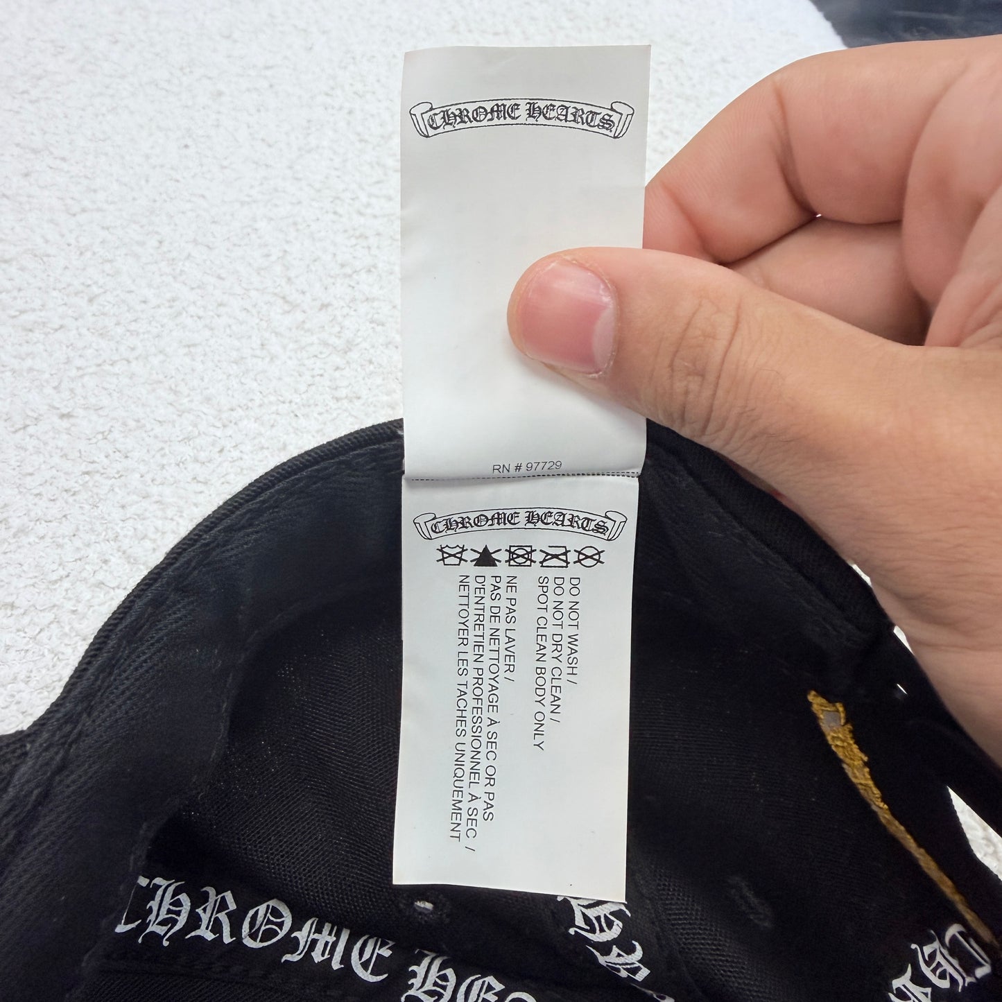 Chrome Hearts Black/Gold Baseball Hat
