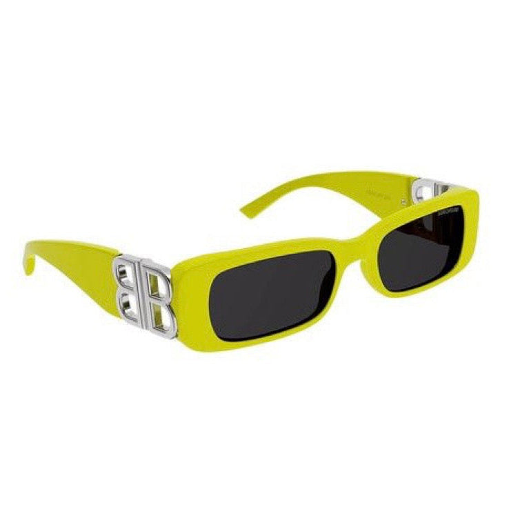 Balenciaga Rectangular Sunglasses Neon