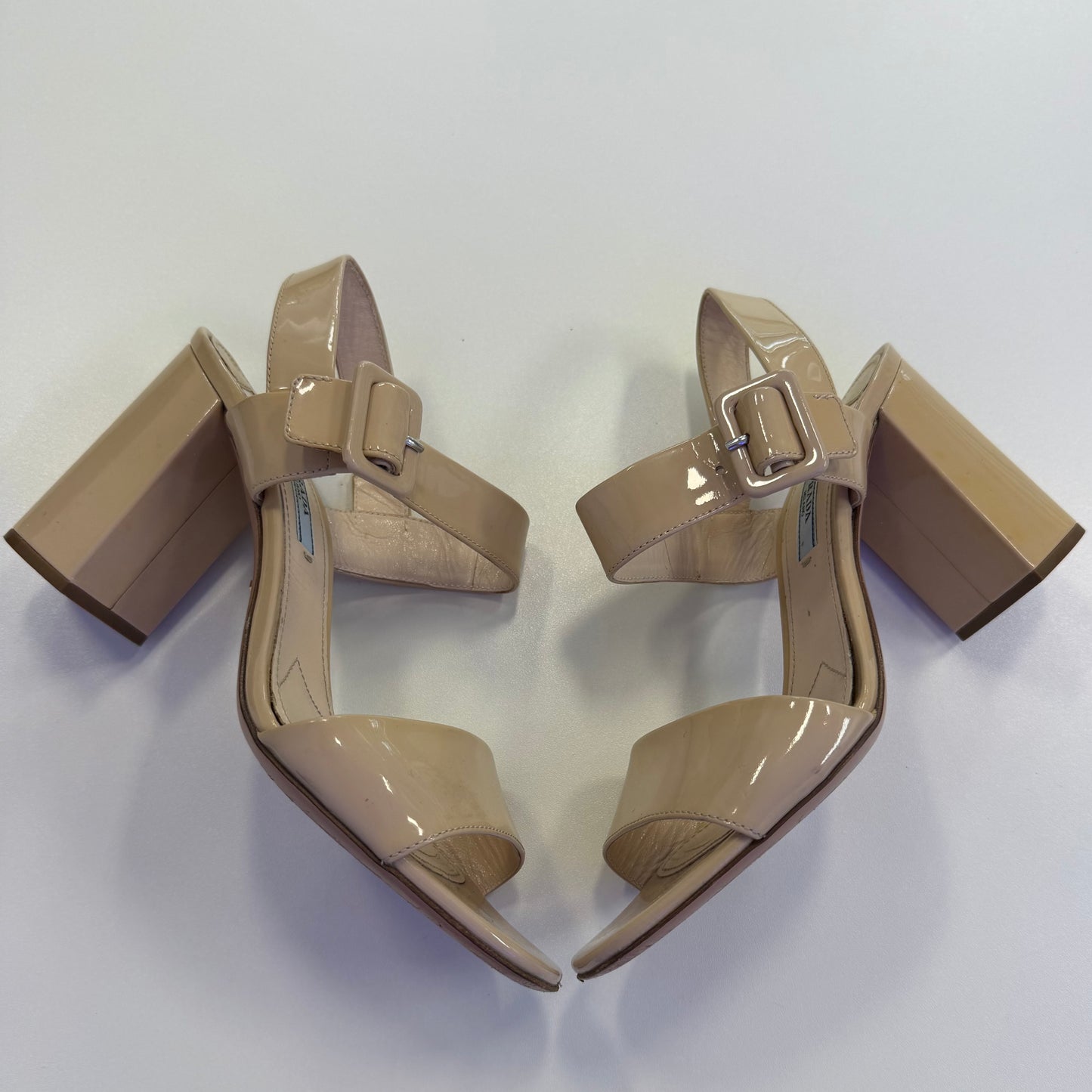 Prada Patent Leather Sandals (USED NO BOX)