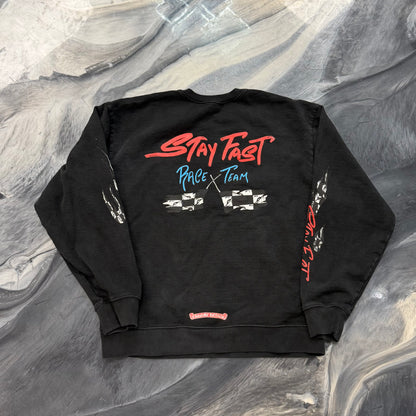 Chrome Hearts x Matty Boy Stay Fast Black Crewneck Sweatshirt