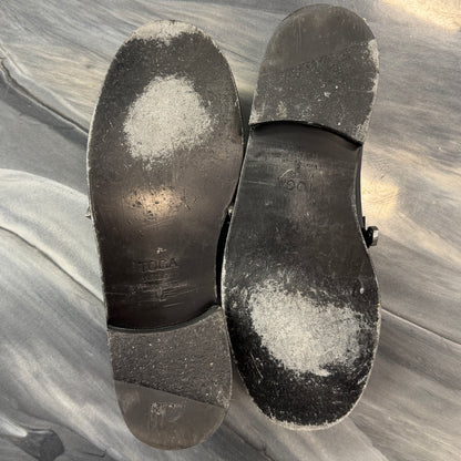 TOGA VIRILIS Black Metal Loafers (Used)(No Box)