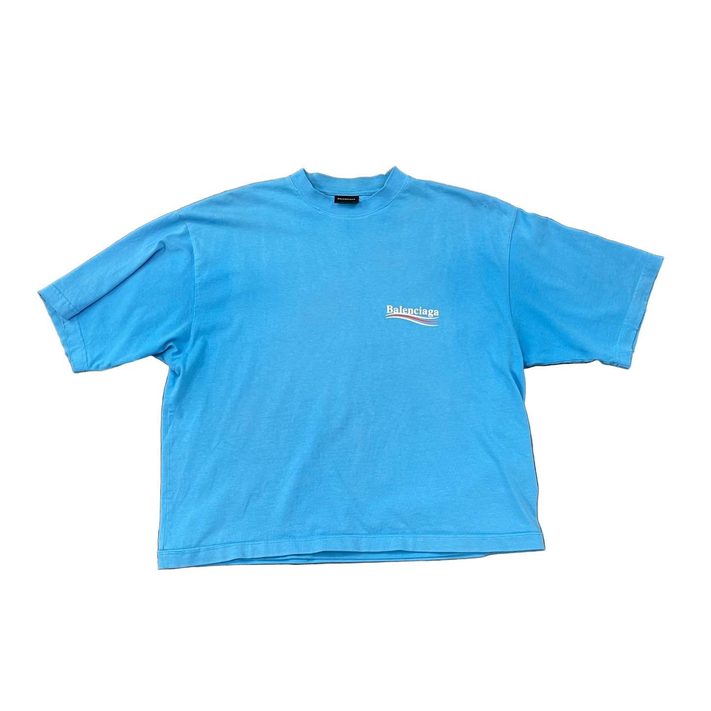 Balenciaga Campaign Oversize Tee Blue
