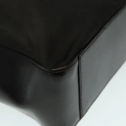 PRADA Tote Bag Green Nylon/Leather