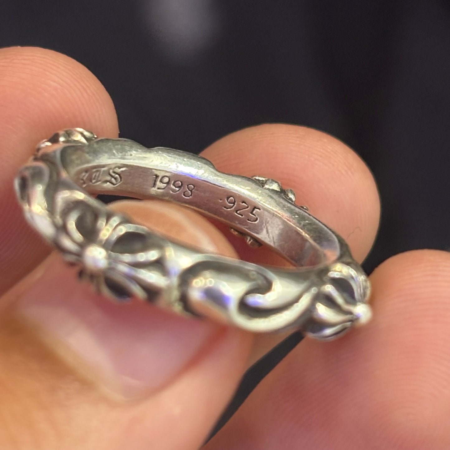 Chrome Hearts 925 Silver SBT Band Ring