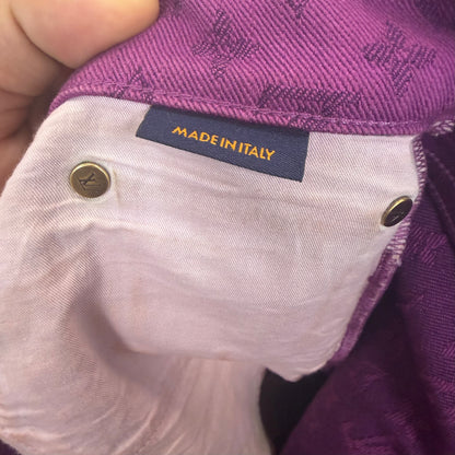 Louis Vuitton Purple Monogram Denim Slim Jeans