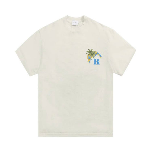 Rhude Moonlight Tropics Race Tee Vintage White