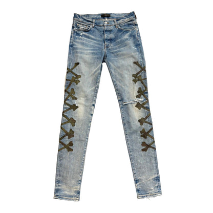 AMIRI Camo Bones Skinny Jeans