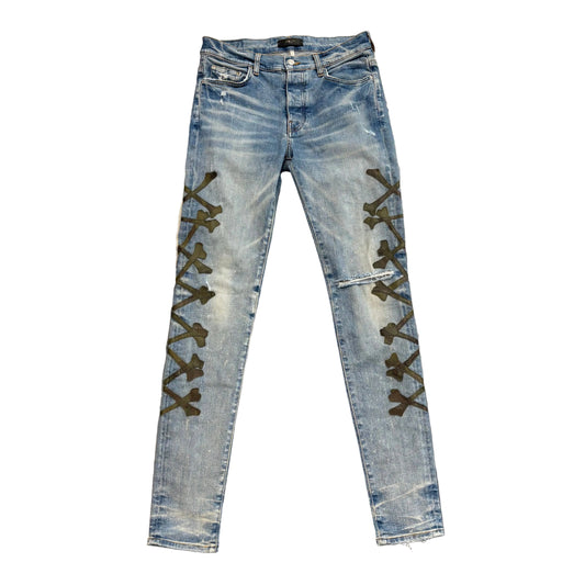 AMIRI Camo Bones Skinny Jeans