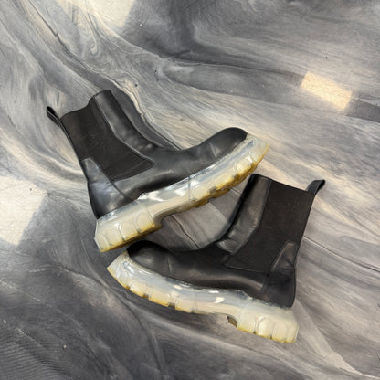 Rick Owens Beatle Bozo Tractor Black Clear (Used)(No Box)