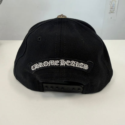 Chrome Hearts Scroll Label Black Baseball Hat
