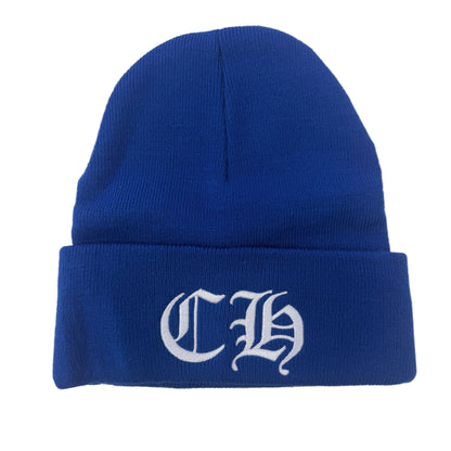 Chrome Hearts Blue Beanie