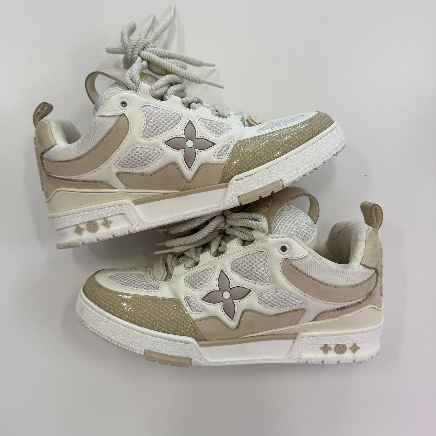 Louis Vuitton LV Skate Sneaker Beige White (Used)(No Box)