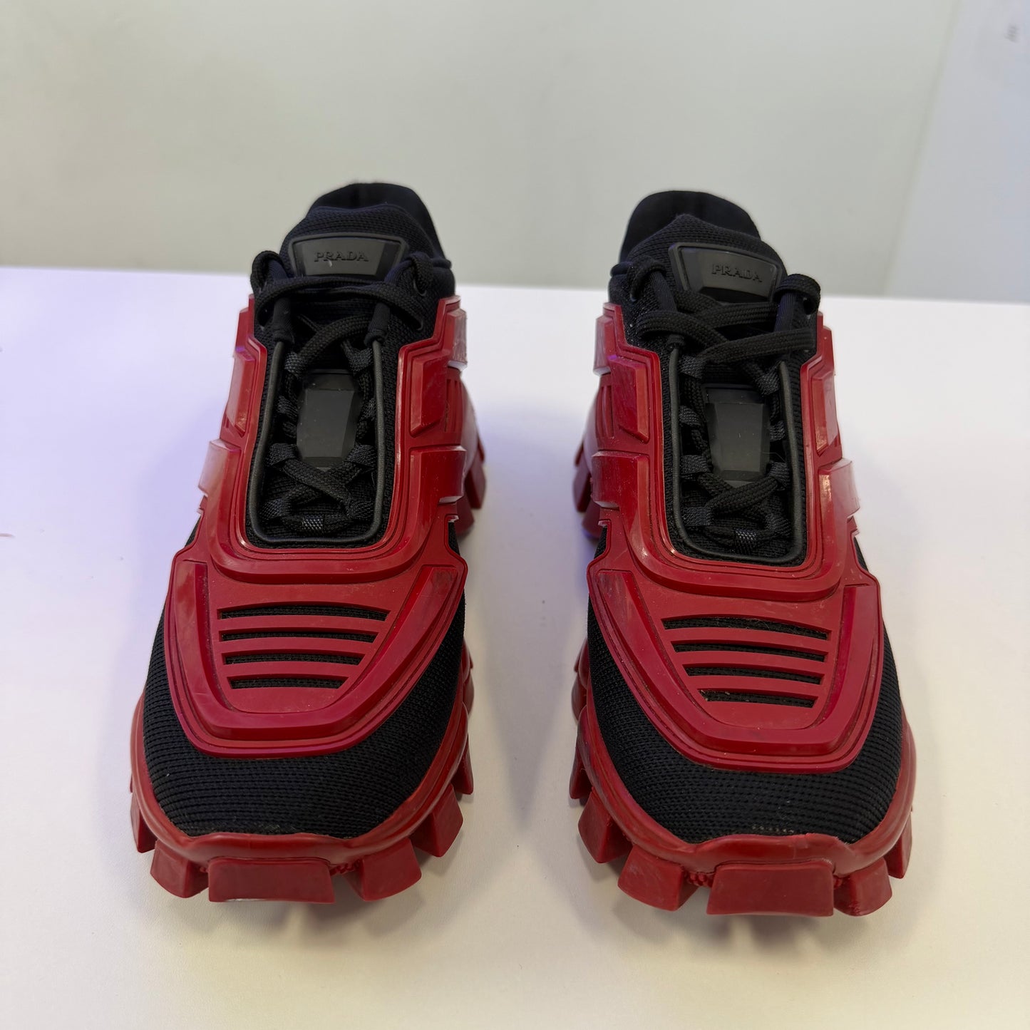 Prada Cloudbust Thunder knit RED/BLACK (USED) (NO BOX)