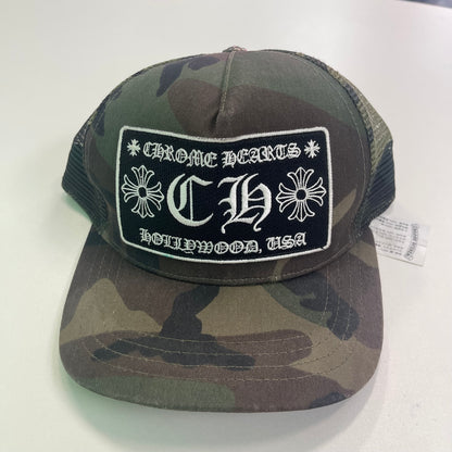 Chrome Hearts CH Hollywood Trucker Hat Camo