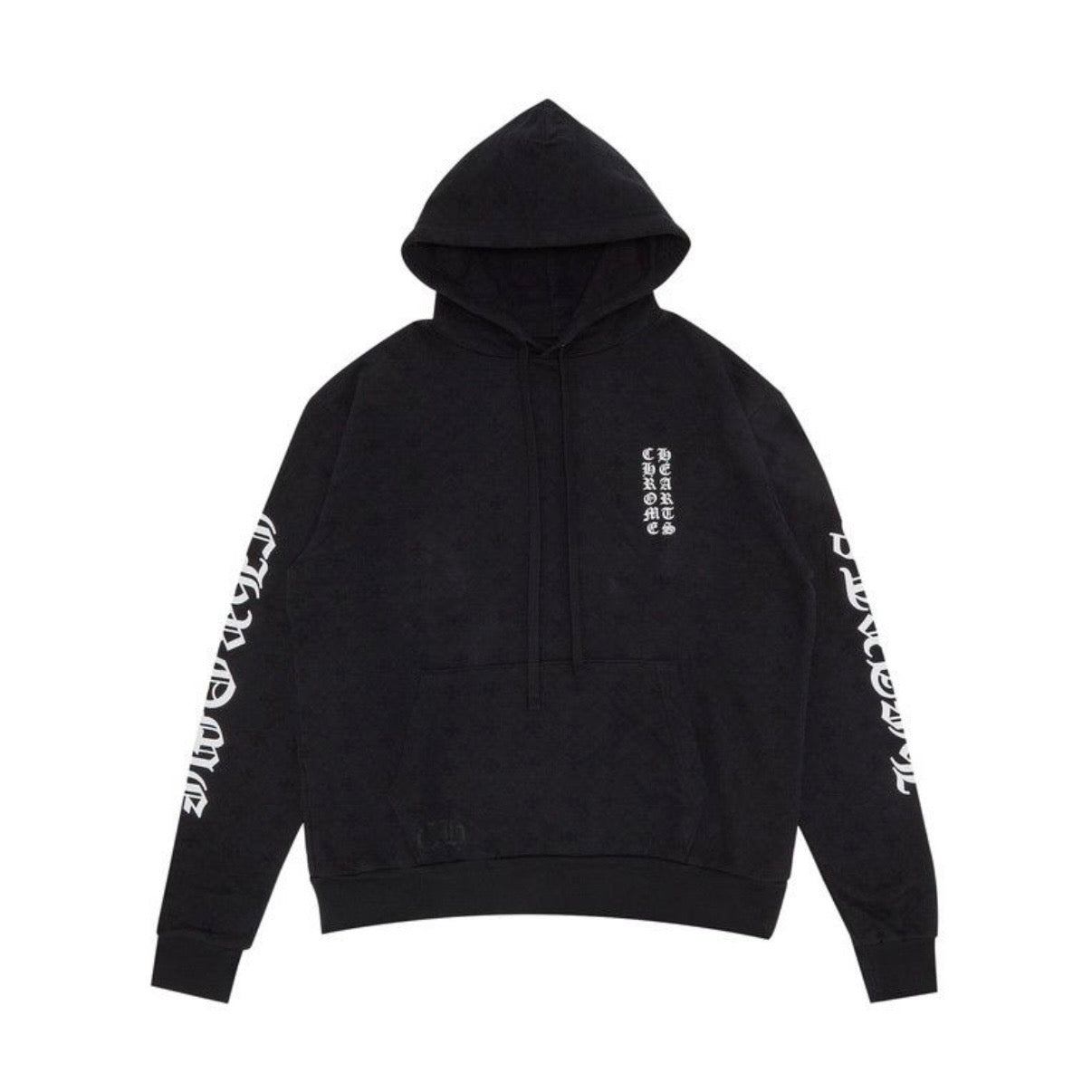 Chrome Hearts Plus Cross Allover Print Horseshoe Logo Hoodie