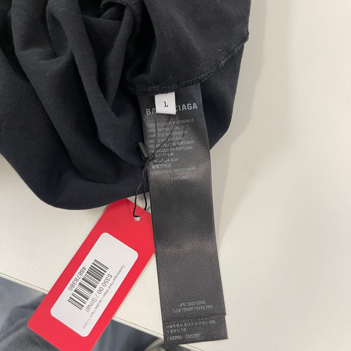 Balenciaga Paris Moon Double Front T-Shirt