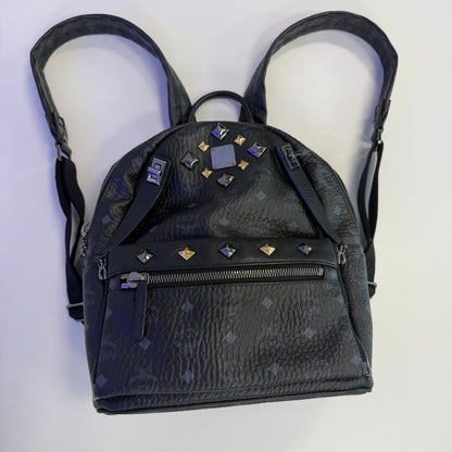 MCM Visetos Studded Dual Stark Backpack