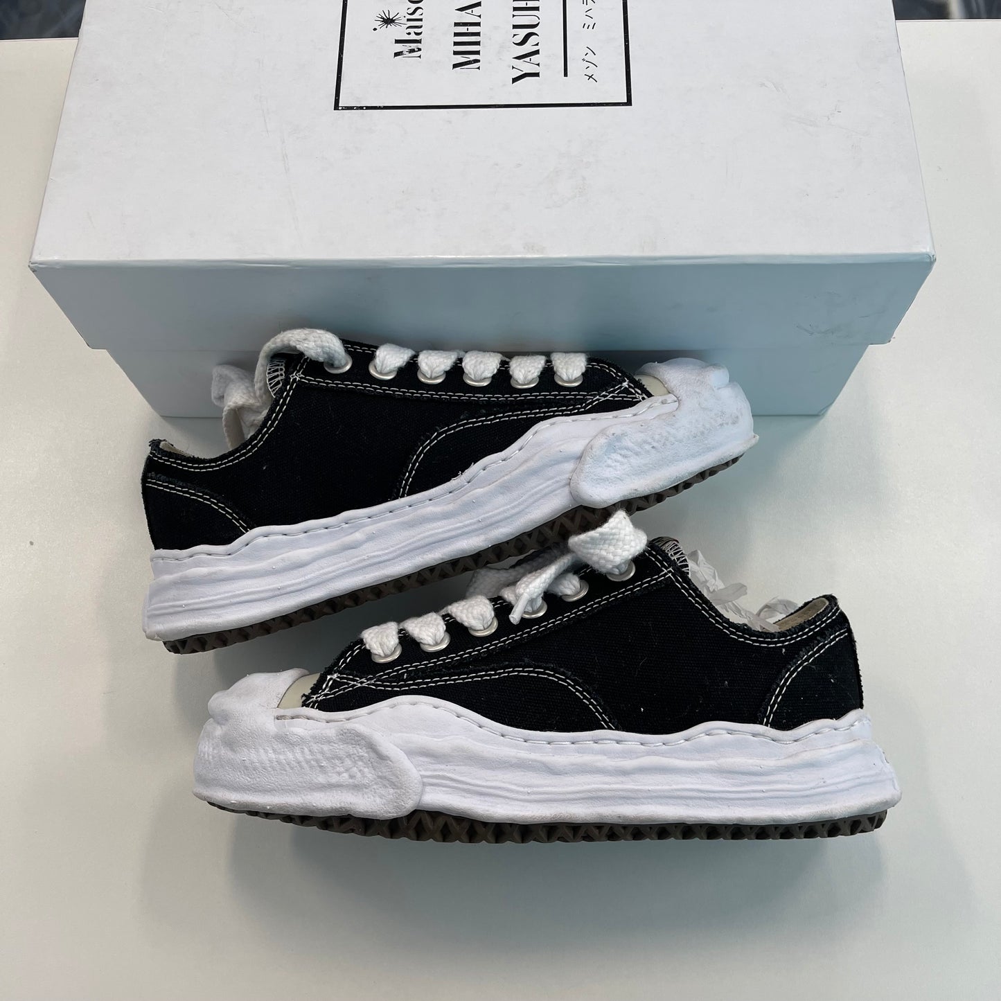 Maison Mihara Yasuhiro Hank OG Sole Canvas Low Black (USED) (Black Friday)
