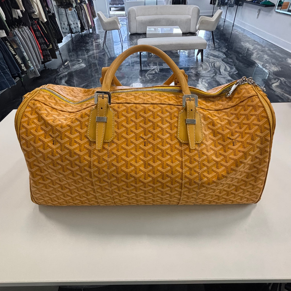 Goyard Croisiere 45 Duffle Bag Yellow