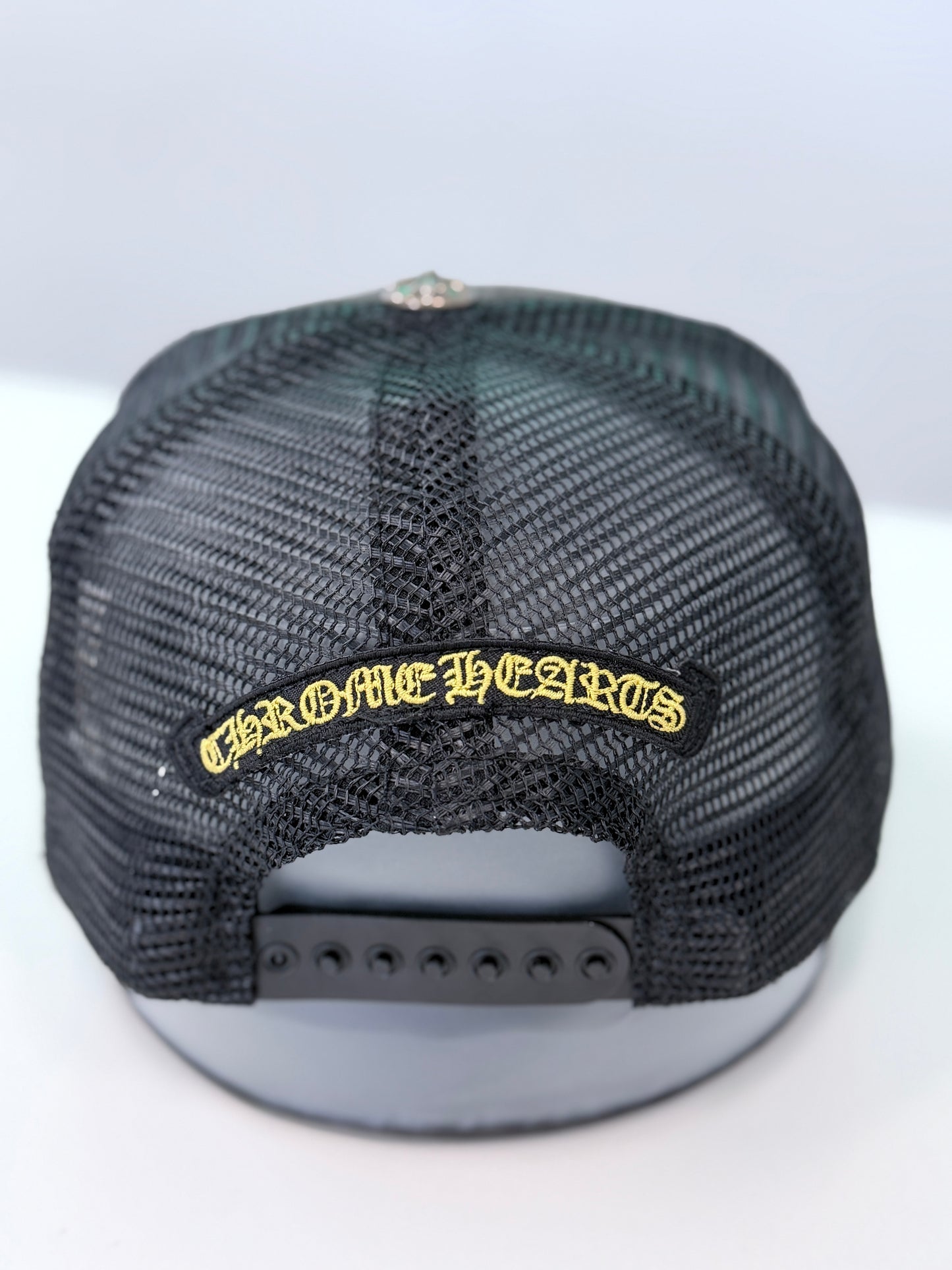 Chrome Hearts Hollywood Corduroy Trucker Hat 'Black/Gold'
