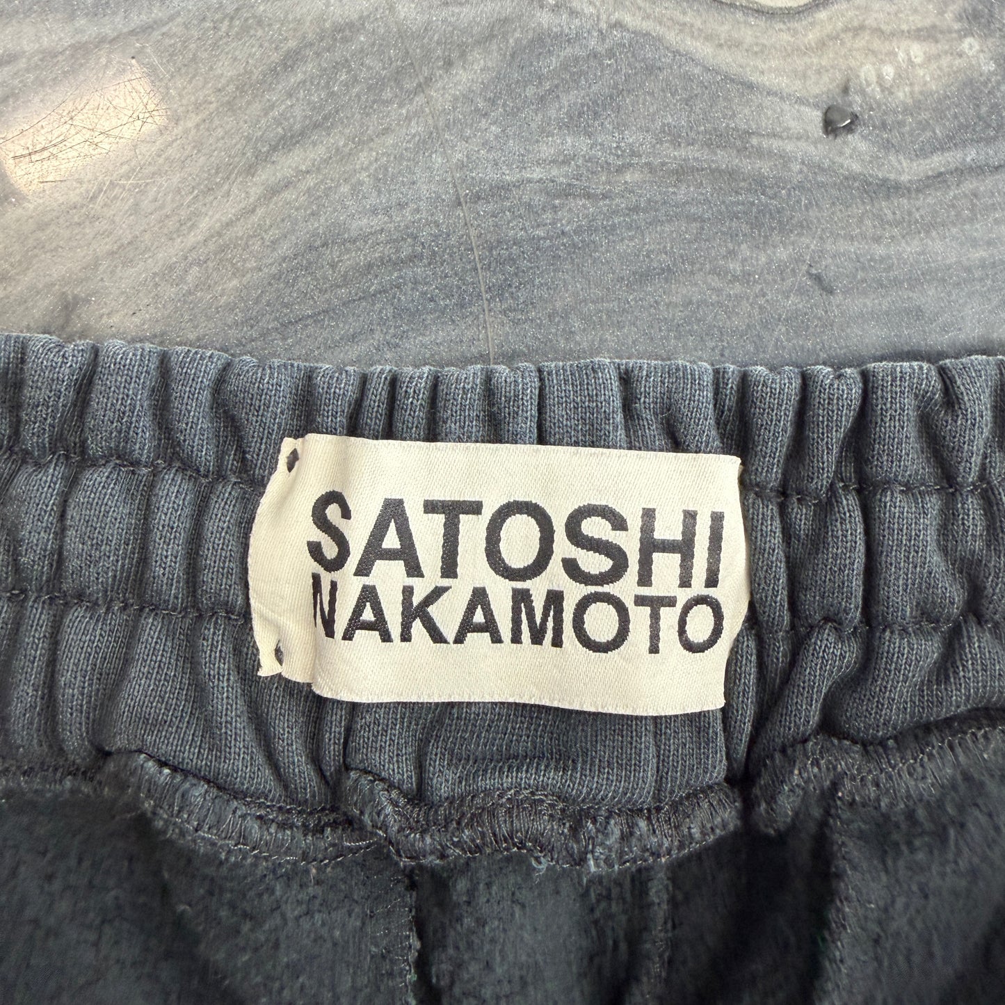 Satoshi Nakamoto Black Padded Sweat Shorts Black
