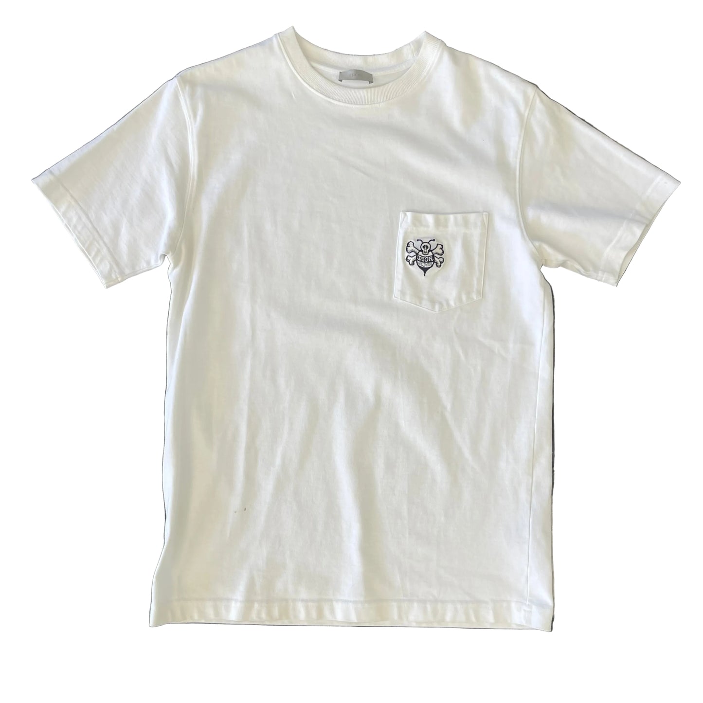 Dior Stussy Bee Pocket Tee White