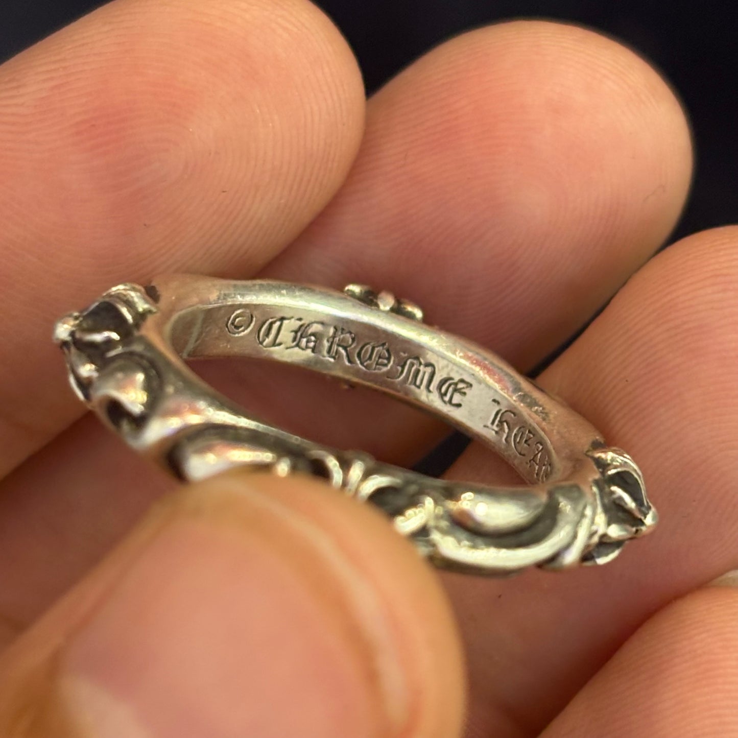 Chrome Hearts 925 Silver SBT Band Ring